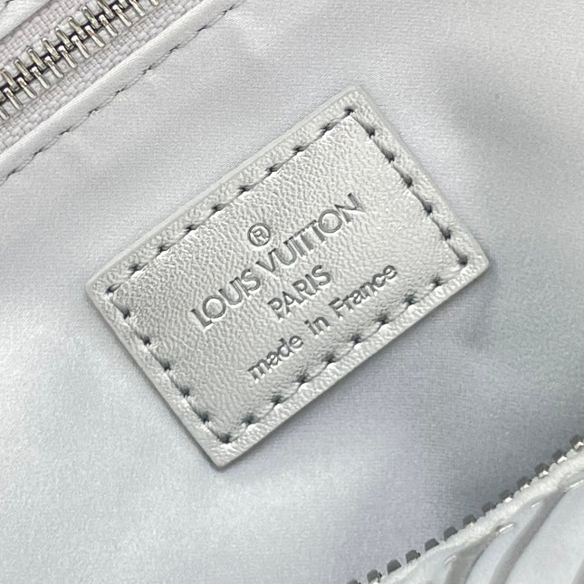 SPEEDY BANDOULIÈRE 25 IN GRADIENT SILVER MONOGRAM NYLON SILVER HARDWARE
