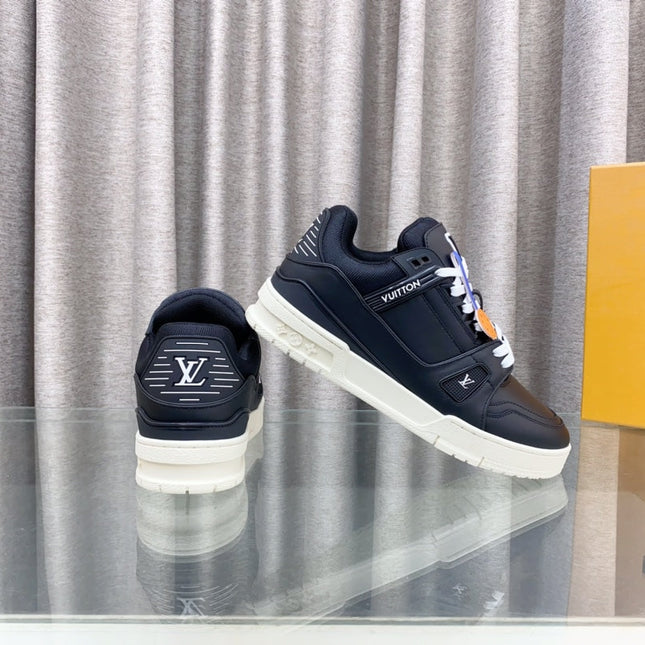 LV MAXI TRAINER IN BLACK CALFSKIN