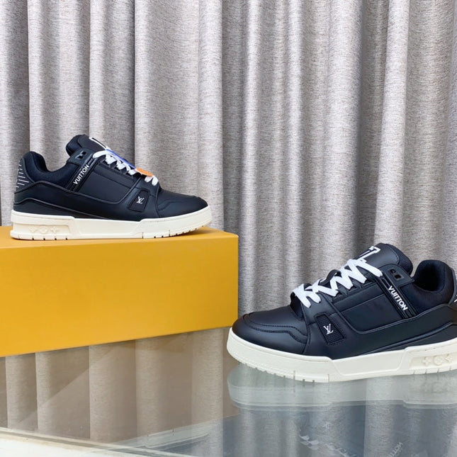 LV MAXI TRAINER IN BLACK CALFSKIN