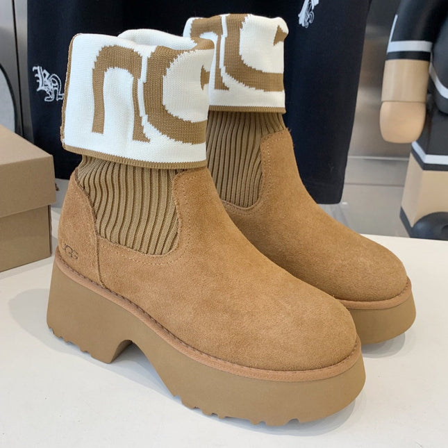 MINI MARTIN BOOTS IN CIDER BROWN SUEDE