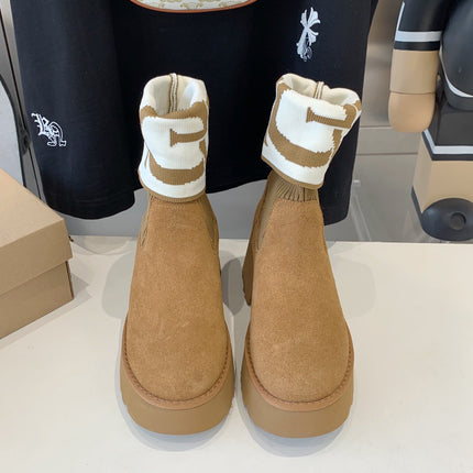 MINI MARTIN BOOTS IN CIDER BROWN SUEDE