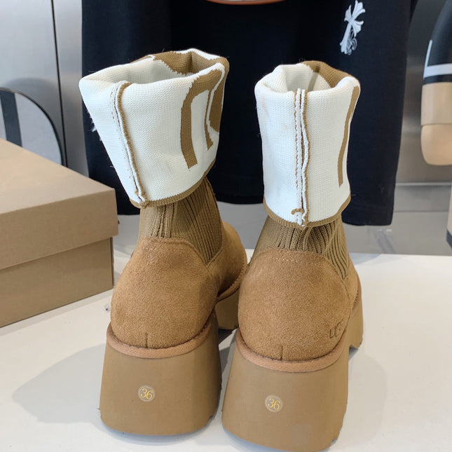 MINI MARTIN BOOTS IN CIDER BROWN SUEDE