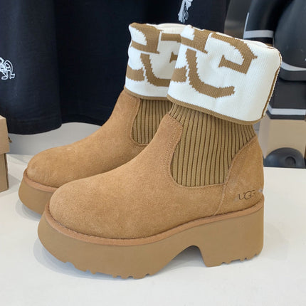 MINI MARTIN BOOTS IN CIDER BROWN SUEDE