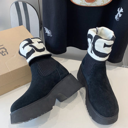 MINI MARTIN BOOTS IN BLACK SUEDE