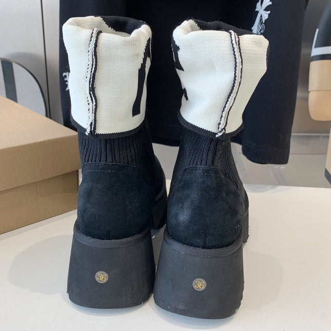 MINI MARTIN BOOTS IN BLACK SUEDE