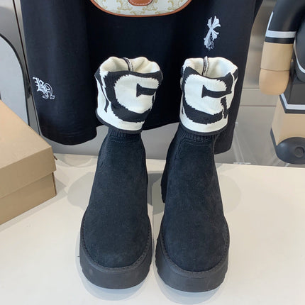 MINI MARTIN BOOTS IN BLACK SUEDE