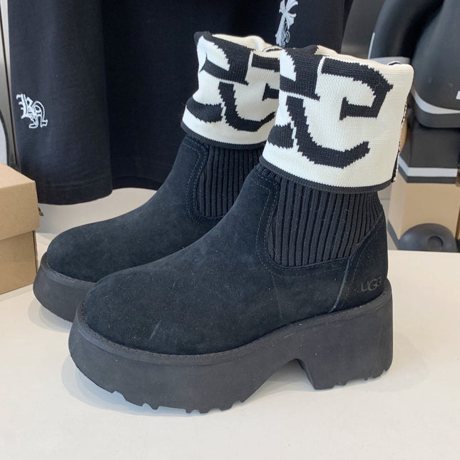 MINI MARTIN BOOTS IN BLACK SUEDE