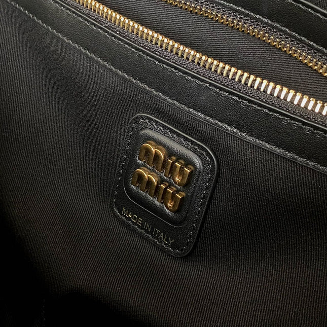 BEAU TOP HANDLE BAG 34 IN LODEN GREEN TARTAN AND BLACK LEATHER TRIM