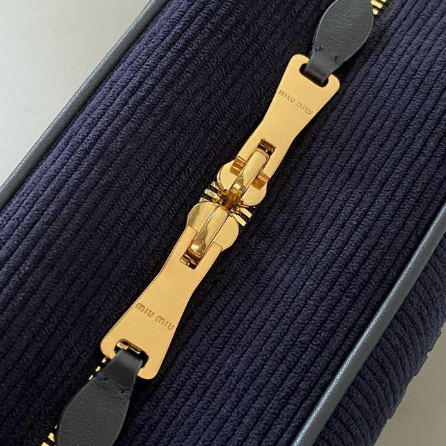 BEAU TOP HANDLE BAG 34 IN NAVY BLUE CORDUROY
