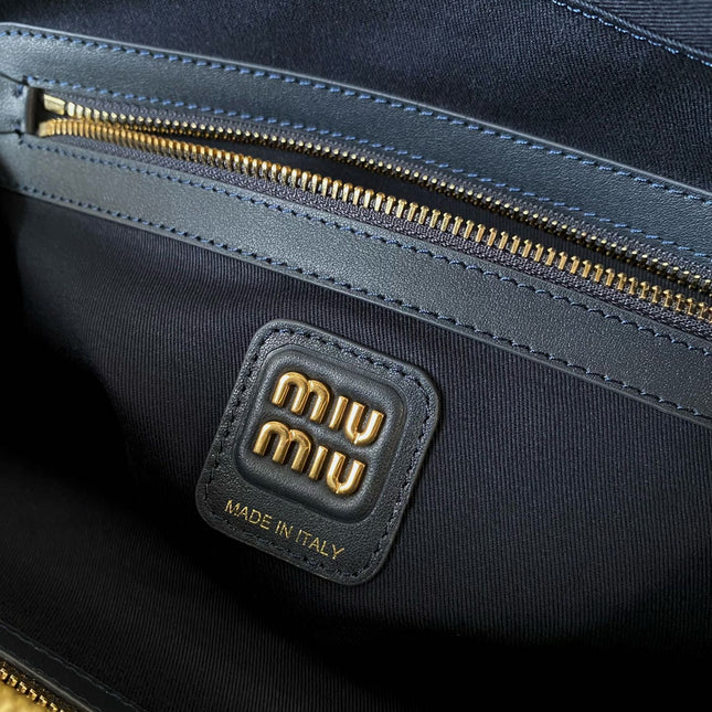 BEAU TOP HANDLE BAG 34 IN NAVY BLUE CORDUROY