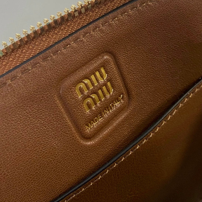 AVENTURE NAPPA MINI BAG 21 IN RUSSET BROWN CALFSKIN GOLD HARDWARE