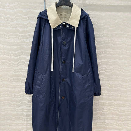 MIUMIU LONG HOODED JACKET 276222