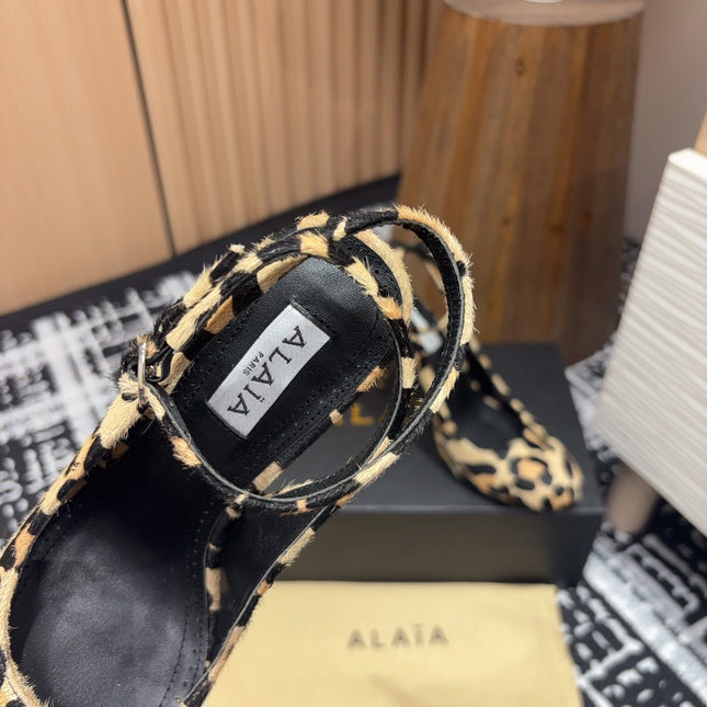 CRYSLEOPARD SLINGBACK HEEL IN PONY HAIR