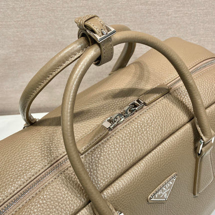 BRIEFCASE 40 IN DRIED MOSS GRAINED CALFSKIN