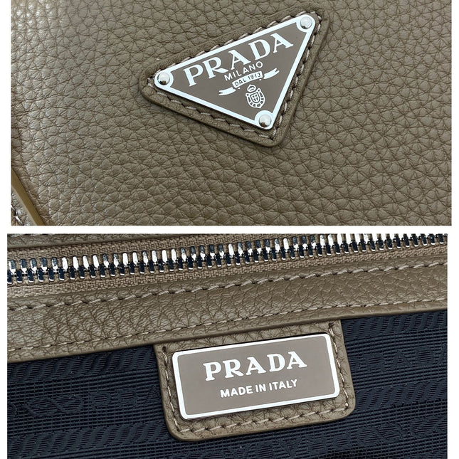 BRIEFCASE 40 IN DRIED MOSS GRAINED CALFSKIN