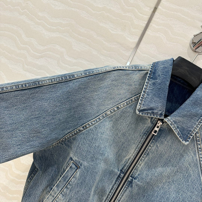 Loewe Jacket Blue Denim Fabric