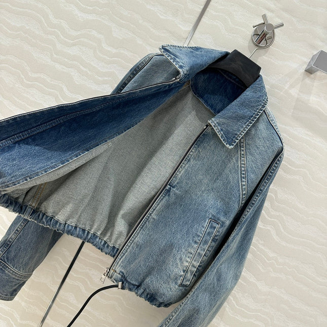 Loewe Jacket Blue Denim Fabric