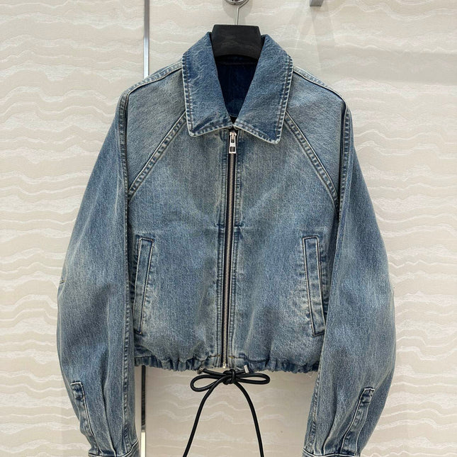 Loewe Jacket Blue Denim Fabric
