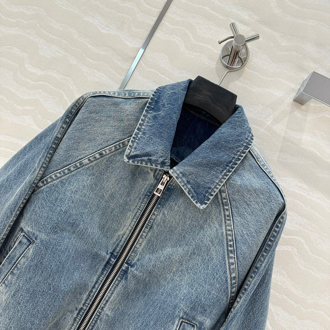 Loewe Jacket Blue Denim Fabric