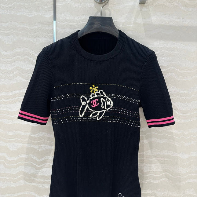 CC 25 T- shirt Black Wool
