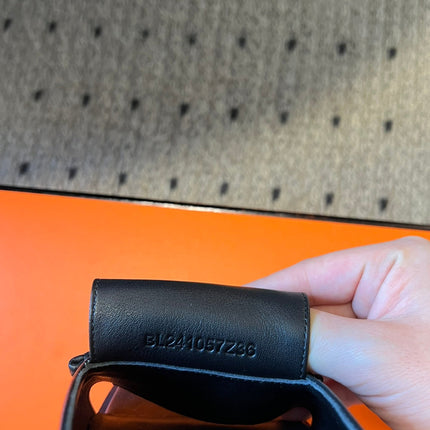 ILOT 55 MM SANDAL IN BLACK CALFSKIN