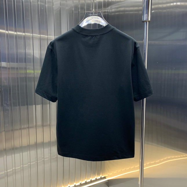 LV T-SHIRT IN BLACK COTTON 239496
