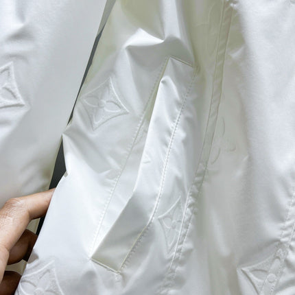 LV LAPEL JACKET WHITE EMBOSSED MONOGRAM 238807