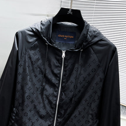 LV WINDBREAKER BLACK MONOGRAM 238808