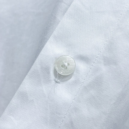 LV SHORT-SLEEVED SHIRT IN WHITE COTTON COLORFUL LOGO 238812
