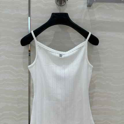 CC Hollow Camisole White cotton