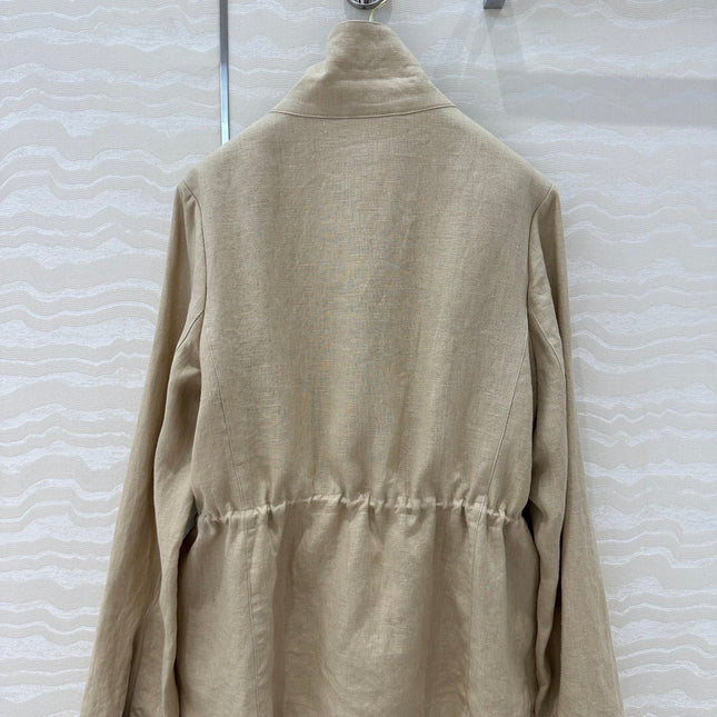 LP CLASSIC STAND-COLLAR LINEN JACKET
