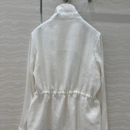 LP CLASSIC STAND-COLLAR LINEN JACKET 265165