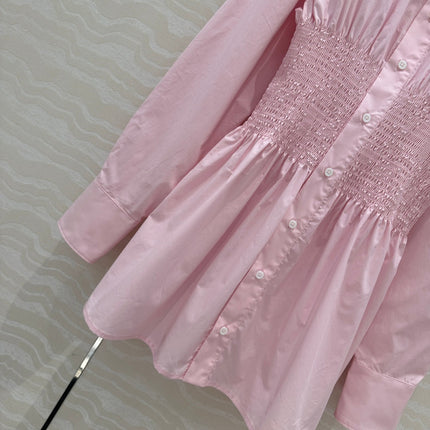 PRADA PREMIUM SHIRT DRESS WITH WAISTED DESIGN 276303