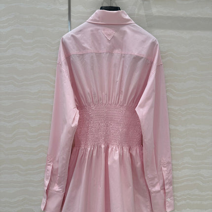 PRADA PREMIUM SHIRT DRESS WITH WAISTED DESIGN 276303