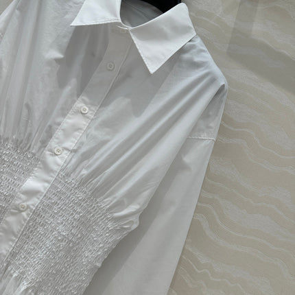 PRADA PREMIUM SHIRT DRESS WITH WAISTED DESIGN 276300