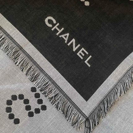 CHANEL 25S SCARF 140 IN WOOL SILK 700811