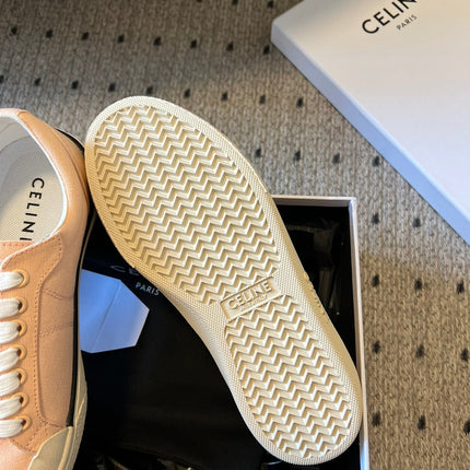 TRAINER LOW LACE-UP SNEAKER IN LIGHT ORANGE CANVAS