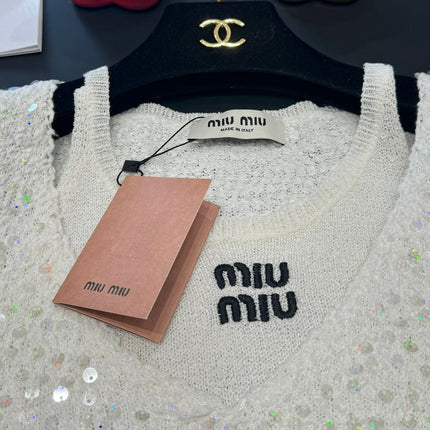 Miu 25 V- Neck Shirt Wool 232747