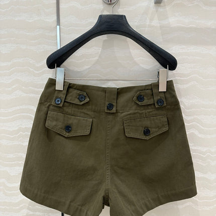 PRADA FASHION MOSS GREEN SHORTS 263938