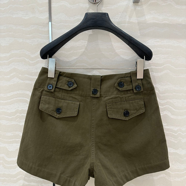 PRADA FASHION MOSS GREEN SHORTS 263938