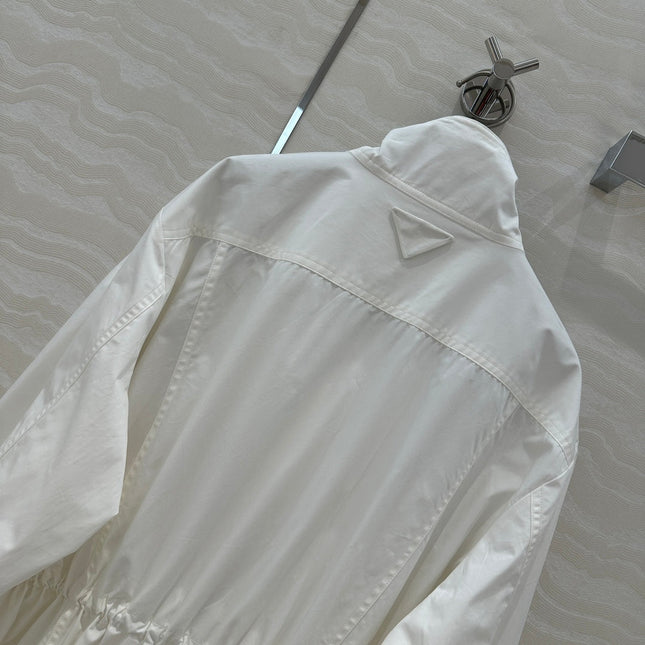 PRADA WINDBREAKER JACKET WITH TRIANGULAR POCKETS 276314