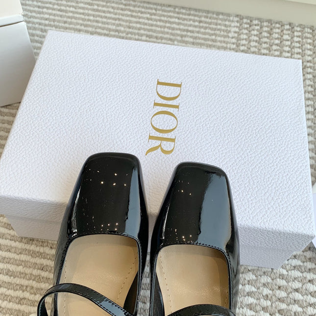 PEARL JOLIE MARY JANE PUMPS IN BLACK CALFSKIN