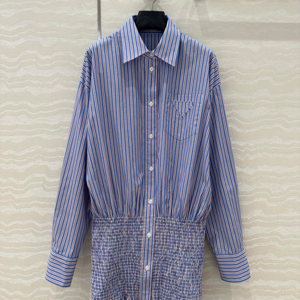 PRADA PREMIUM SHIRT DRESS WITH HIP-HUGGING DESIGN 276305