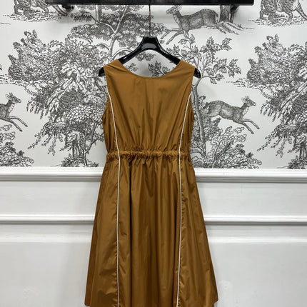 MIU 25S VEST DRESS GREY IN NYLON 263148