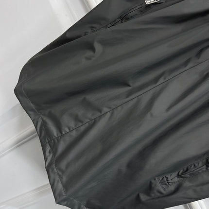 MIU 25S HOODED JACKET GREY IN NYLON 263119