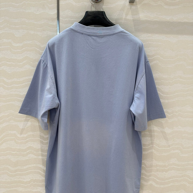 Loewe Short Sleeved T-shirt Blue Cotton