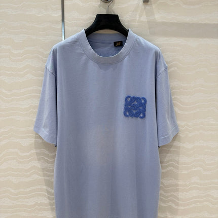 Loewe Short Sleeved T-shirt Blue Cotton