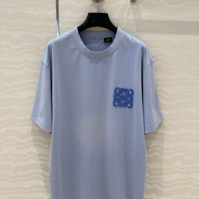 Loewe Short Sleeved T-shirt Blue Cotton