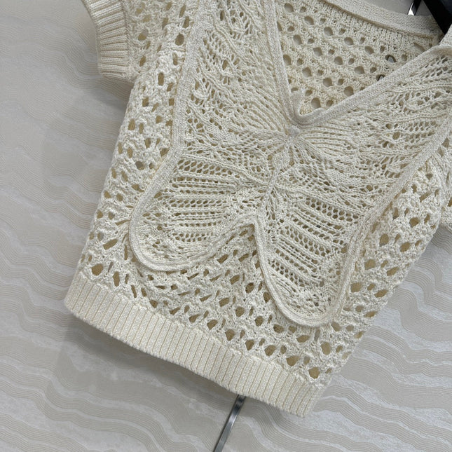 DIOR SHORT-SLEEVE MESH TOP 270069