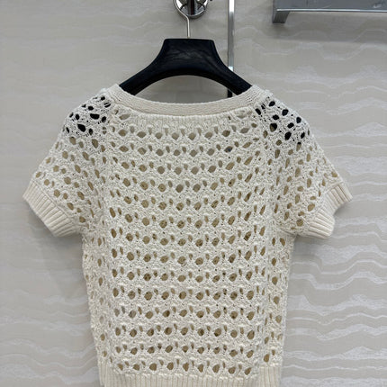 DIOR SHORT-SLEEVE MESH TOP 270069